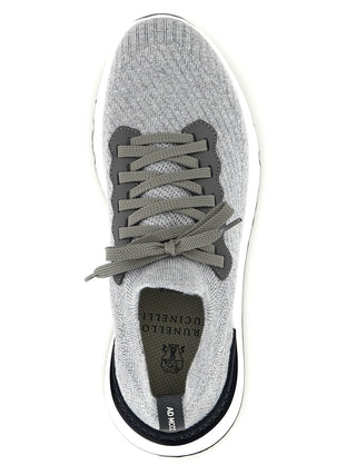 Zapatillas deportivas de algodón gris  