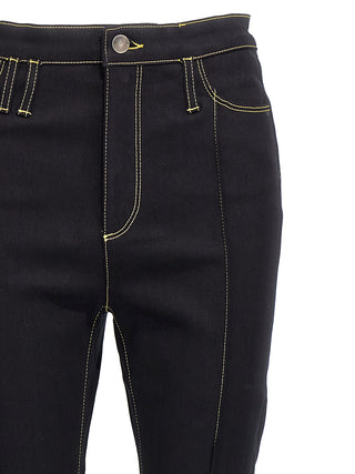 Black Cotton Slim Fit Jeans