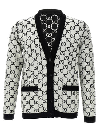 Bicolor Wool Cardigan