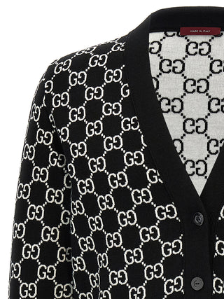 Bicolor Wool Cardigan