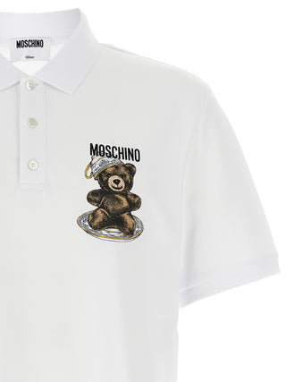 White Cotton Polo Shirt