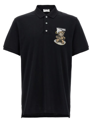 Black Cotton Polo Shirt