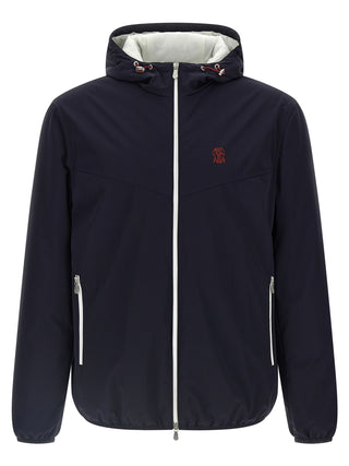 Blue Polyamide Shell Jacket