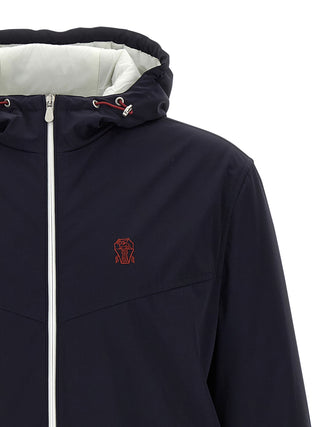 Blue Polyamide Shell Jacket