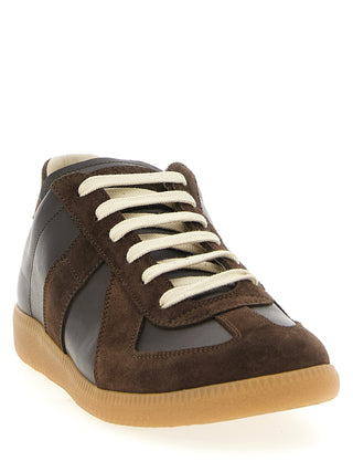 Brown Calfskin Athletic Sneakers