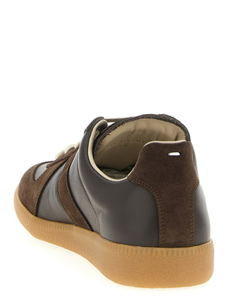 Brown Calfskin Athletic Sneakers