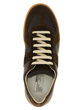 Brown Calfskin Athletic Sneakers