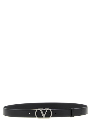 Black Calfskin Regular Belt