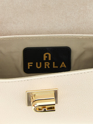 Bolso bandolera de cuero blanco  