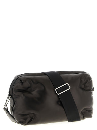 Black Lambskin Crossbody Bag
