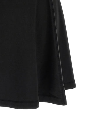 Black Cotton Short Dress