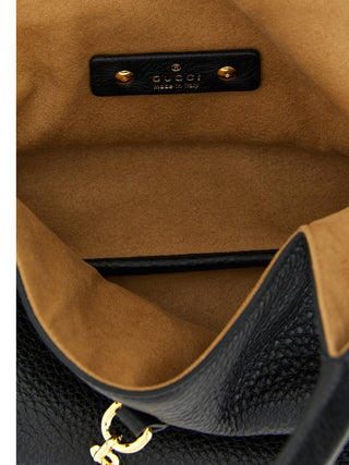 Black Calfskin Shoulder Bag