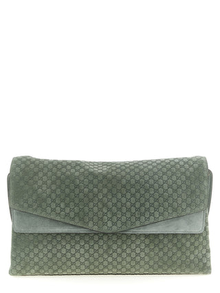 Bolso de hombro bicolor de piel de becerro