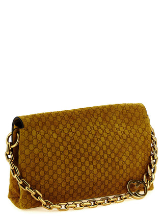 Bicolor Calfskin Shoulder Bag
