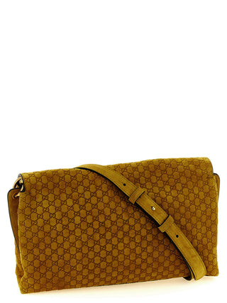 Bicolor Calfskin Shoulder Bag