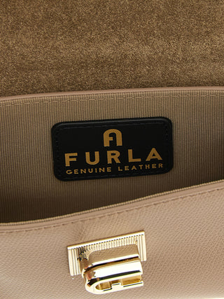 Beige Calfskin Crossbody Bag