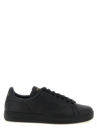 Zapatillas bajas de cuero negras
