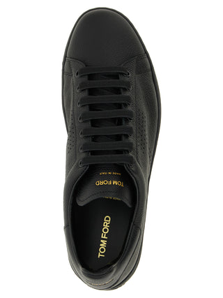 Zapatillas bajas de cuero negras