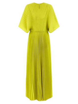 Bicolor Polyester Long Dress