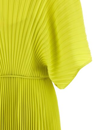 Bicolor Polyester Long Dress