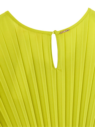Bicolor Polyester Long Dress