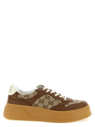 Brown Calfskin Chunky Sneakers