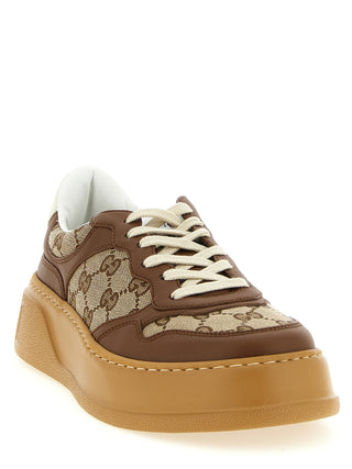 Brown Calfskin Chunky Sneakers