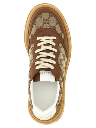 Brown Calfskin Chunky Sneakers