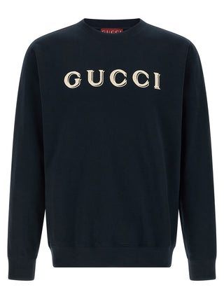 Blue Cotton Sweatshirt
