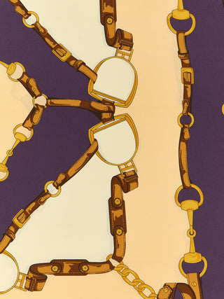 Beige Silk Scarf