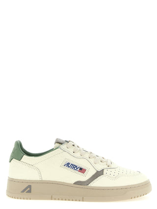 Bicolor Cowhide Low Top Sneakers