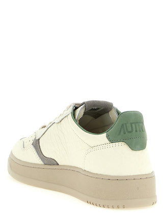 Bicolor Cowhide Low Top Sneakers