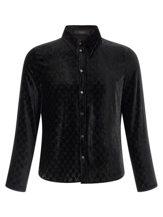 Blusa de viscosa negra