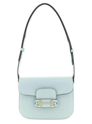 Blue Calfskin Shoulder Bag