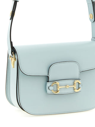 Blue Calfskin Shoulder Bag