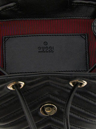 Black Lamb Leather Backpack