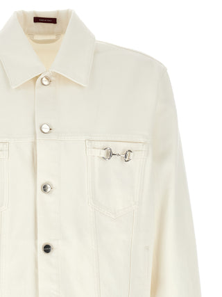 White Cotton Denim Jacket