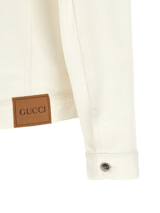 White Cotton Denim Jacket