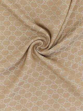 Beige Silk Scarf