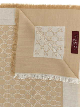 Beige Silk Scarf