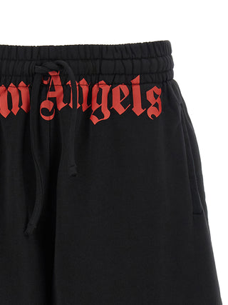 Black Cotton Bermuda Shorts