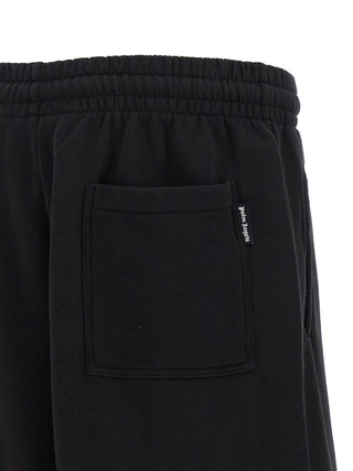 Black Cotton Bermuda Shorts