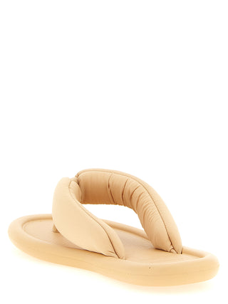 Sandalias de goma beige
