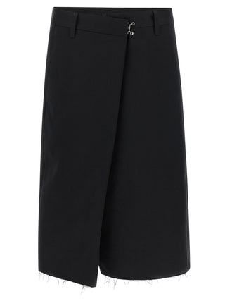 Bermudas de algodón negro
