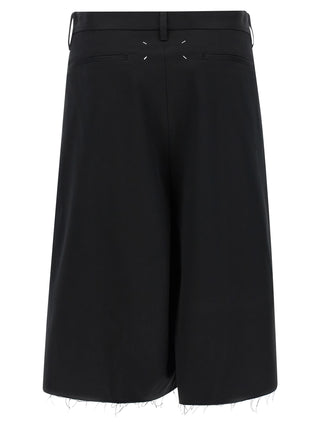 Bermudas de algodón negro