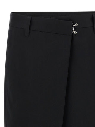 Bermudas de algodón negro