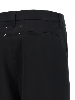 Bermudas de algodón negro