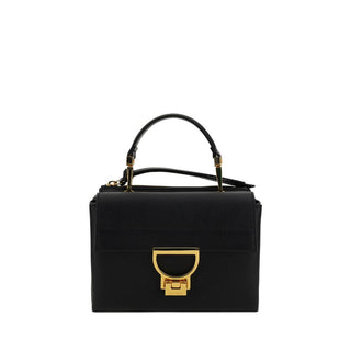Bolso de mano de cuero de becerro negro Bos Taurus