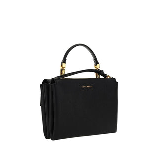 Bolso de mano de cuero de becerro negro Bos Taurus