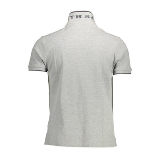 Polo de algodón para hombre gris
